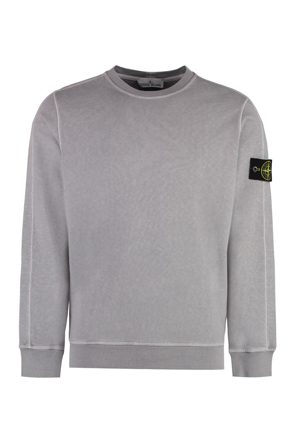 Cotton crew-neck sweatshirt-0